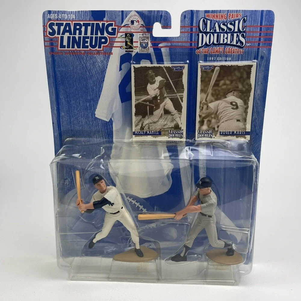 Starting Lineup Classic Doubles action figures Mickey Mantle Roger Maris 1997 NY
